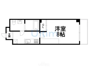 フラッティ壬生坊城【5階】の間取り
