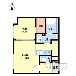 北海道北広島市中央4【マンション】の間取り