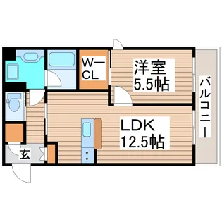 シャーメゾンN・IV【2階】の間取り