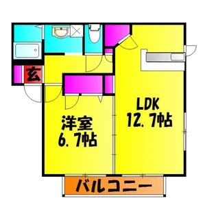 ソフィアルI番館【2階】の間取り