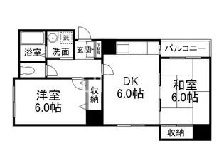 フィルハウゼ五条【4階】の間取り
