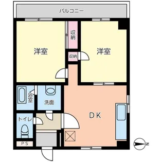 信光パレス【3階】の間取り
