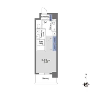 STレジデンス南品川【1階】の間取り