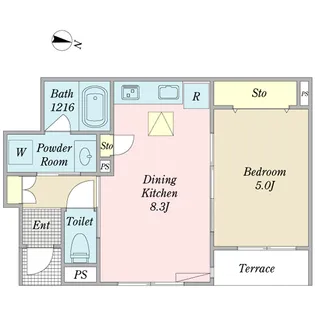 SU・MI・CA【1階】の間取り
