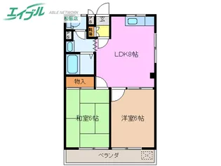 ラ・エスペール707【3階】の間取り