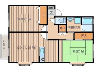 ミラノハウス弐番館【2階】の間取り