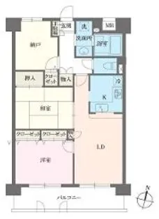 本駒込Kマンション【5階】の間取り