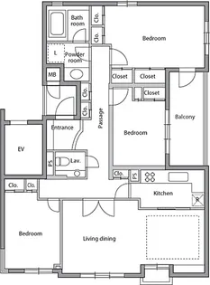 レジディア上目黒【3階】の間取り