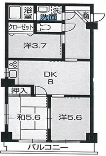 エクセル横山台【3階】の間取り