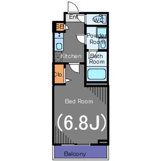 ガーラ・ヒルズ武蔵小山【3階】の間取り