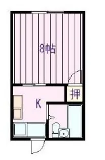 コーポラス梨果A【1階】の間取り