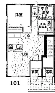 カーサアーバン【1階】の間取り