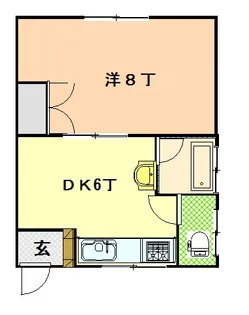 コーポ弘清【2階】の間取り