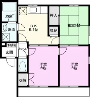 加藤AP B棟【1階】の間取り