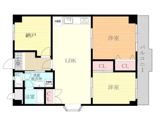 サンハイツ中村【2階】の間取り