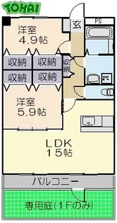 風の杜2号館【2階】の間取り
