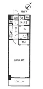 シャルマン溝の口【4階】の間取り
