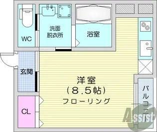 グラン・ドミール仙台駅東【3階】の間取り