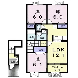 アヴァンセ【2階】の間取り