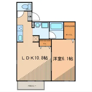 スクエアコート【1階】の間取り