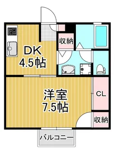 ハイツエンデバーIIB棟【1階】の間取り