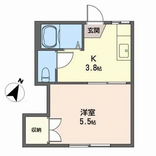 カーサ宮【1階】の間取り