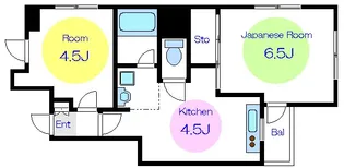 パレス内田6号館【5階】の間取り