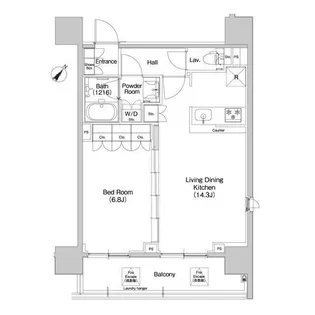 コンフォリア品川EAST【6階】の間取り
