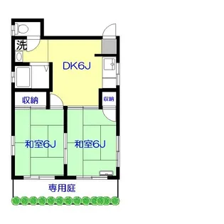グリーンパレス【1階】の間取り