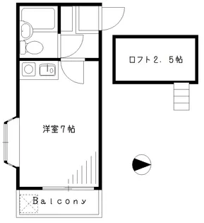 西荻ハイツ【2階】の間取り