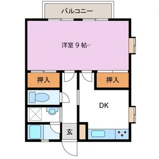 ハイツ植松の間取り