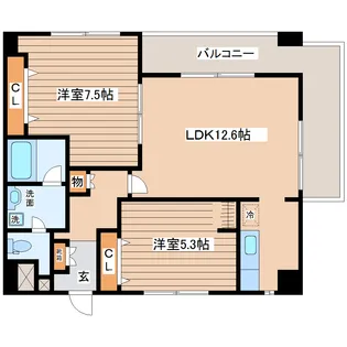 ダンデェリオン【7階】の間取り