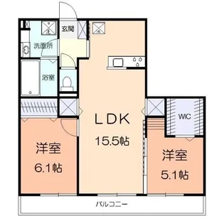 ラ・ルーチェ湘南【2階】の間取り