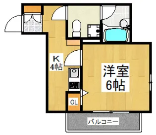 キャトルセゾン【2階】の間取り