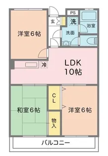 エクレール烏山【1階】の間取り