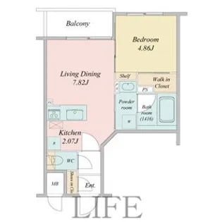 LiveCasa豊平【5階】の間取り