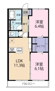 ベルティルミナス【1階】の間取り