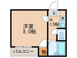 セラ歌島【4階】の間取り