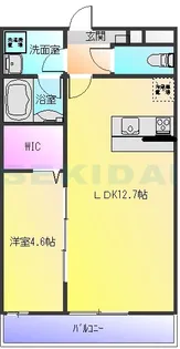 ドミソレイユII【2階】の間取り