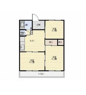 第5森崎ビル【2階】の間取り