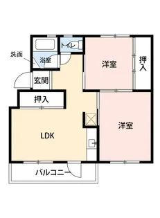 公社賃貸SMALIO 下田部【3階】の間取り