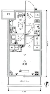 スカイコート蒲田EAST【3階】の間取り