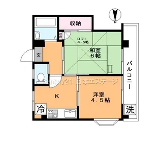 中延ハイツ【3階】の間取り