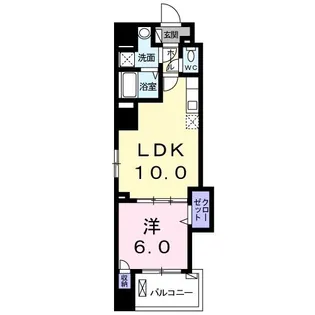 シーガル パーク ソレイユ【8階】の間取り