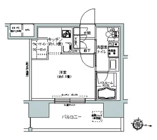 パークキューブ板橋本町【10階】の間取り