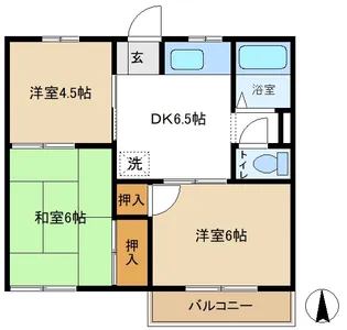 ドミール原【1階】の間取り