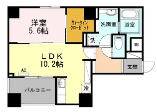 グランディーノ早稲田【3階】の間取り