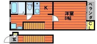 パシフィコノヴァ B棟【2階】の間取り