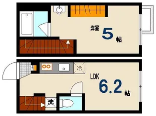 87gラポール本浦【1階】の間取り