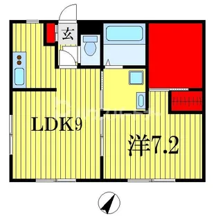 マリーナハイツ【1階】の間取り